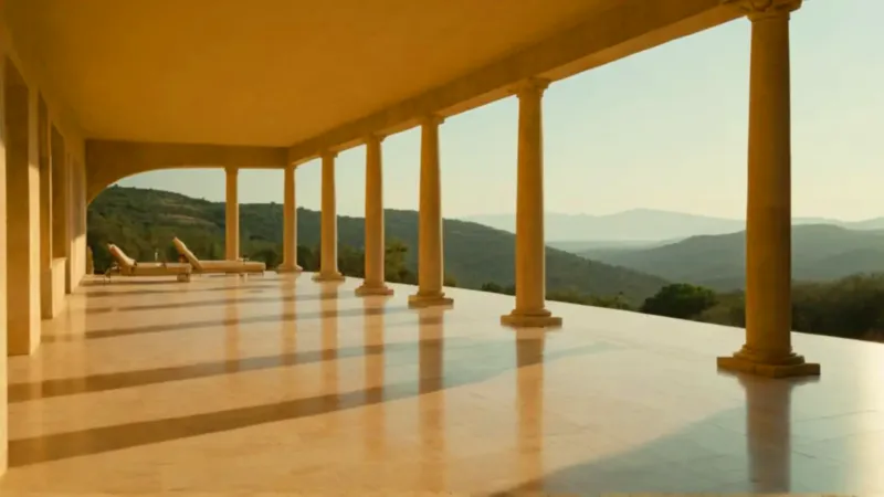 Una figura solitaria contempla el vasto paisaje