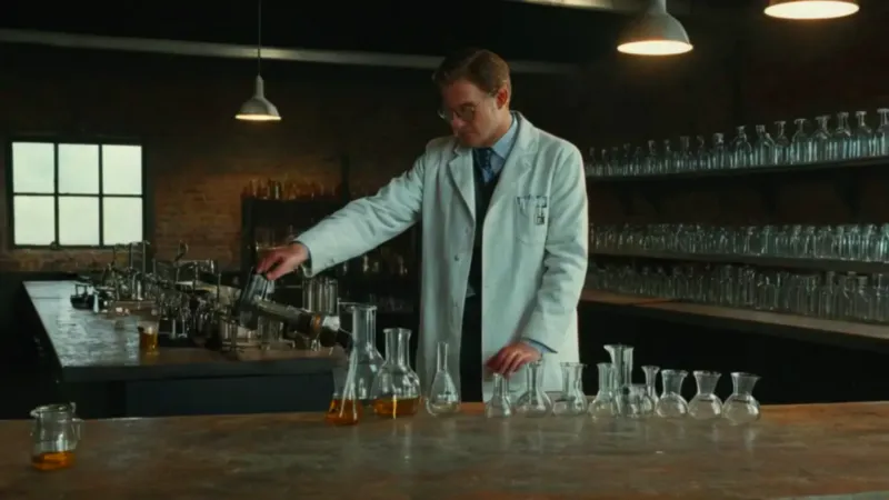 Un científico experimenta en su laboratorio