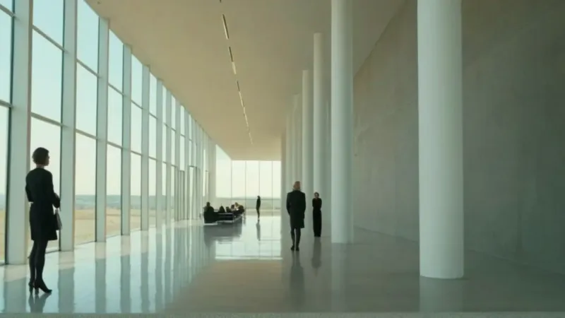 Soledad en la vasta arquitectura minimalista