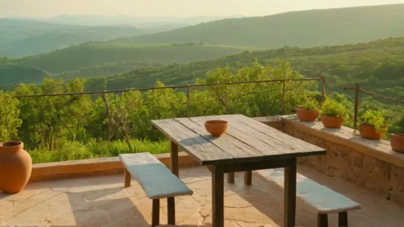 Una figura solitaria contempla el vasto paisaje