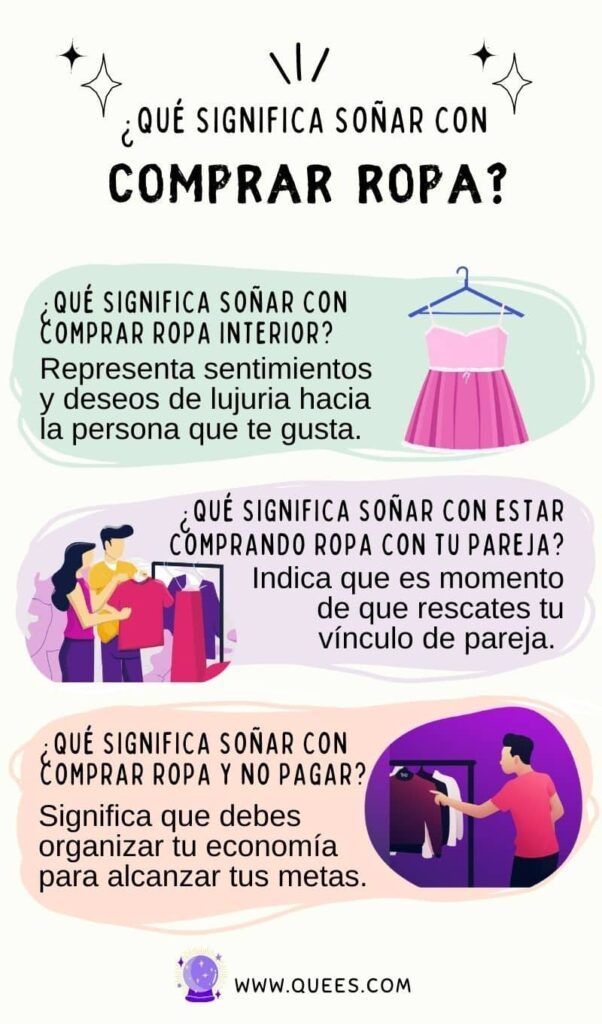 que significa sonar que compras ropa nueva y su simbolismo