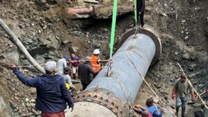 gobierno finaliza trabajos en tuberia principal y restablece suministro de agua en sabana iglesia