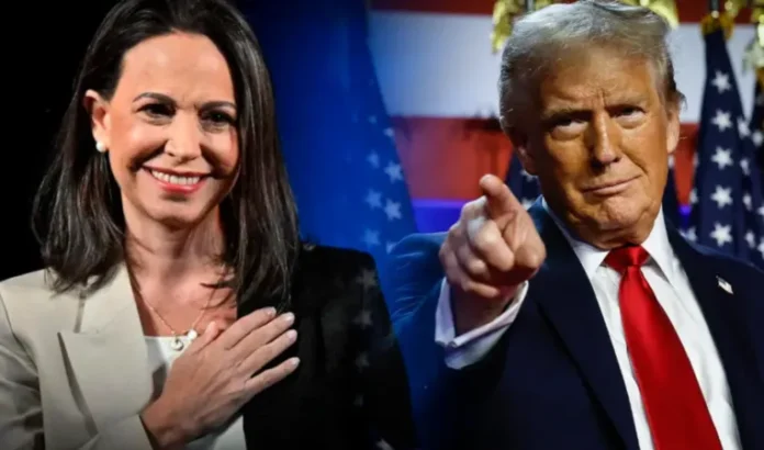 trump analiza posible candidatura presidencial de machado en venezuela