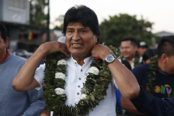 Seguidores de Evo Morales protestan en Bolivia.