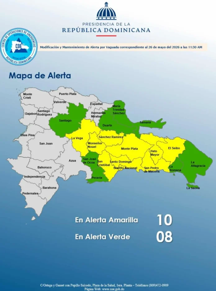 Alerta por vaguada y onda tropical.