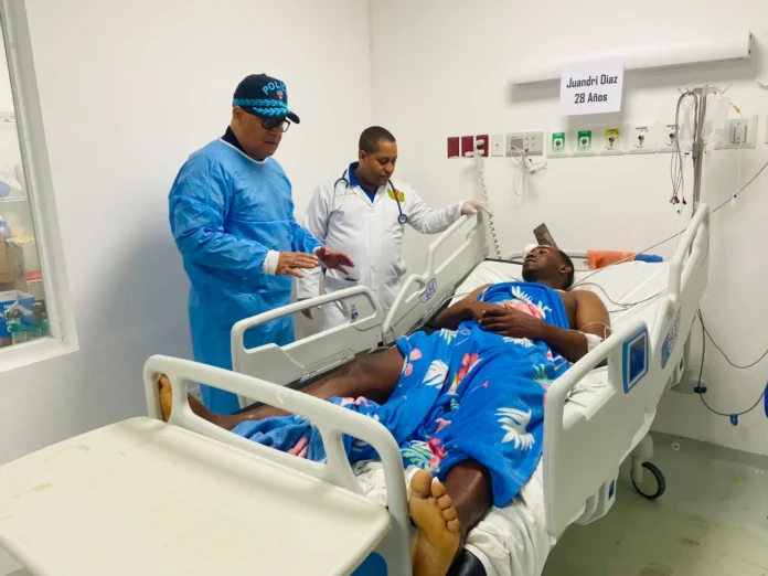 Agentes de policía heridos en Barahona.