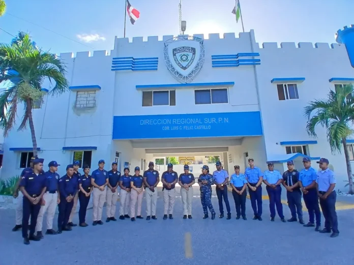 Policía Nacional refuerza seguridad en Enriquillo.