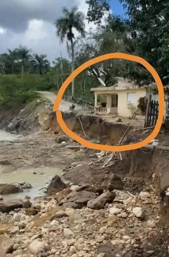Juan de Nina aislada por lluvias en Puerto Plata