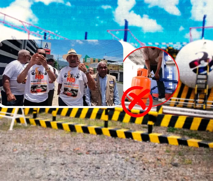 Protesta en Bonao contra envasadora de gas