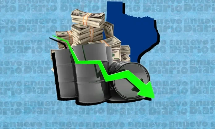 Petróleo de Texas cae a 100,4 dólares.