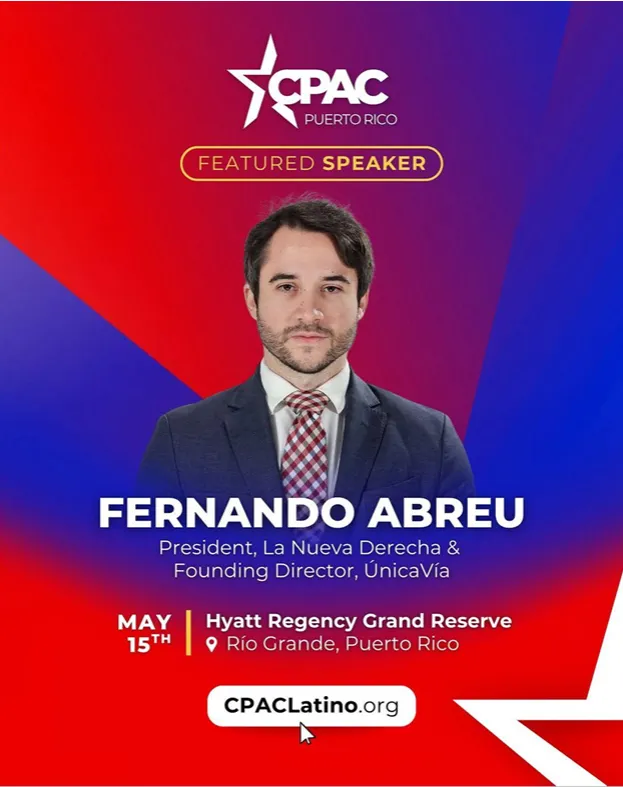 Fernando Abreu en conferencia internacional de derechas