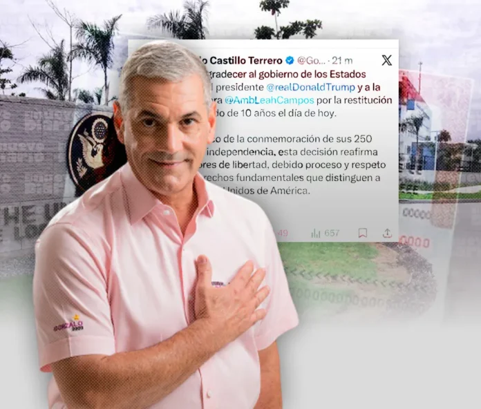 Gonzalo Castillo recibe visado de 10 años.