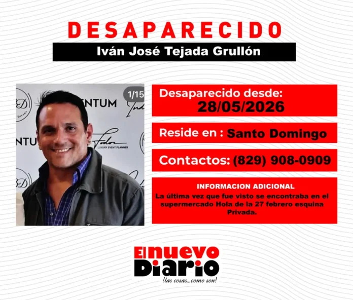 Desaparece coreógrafo Iván Tejada en Santo Domingo