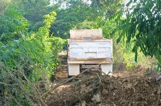 Rehabilitación de vías en La Descubierta.