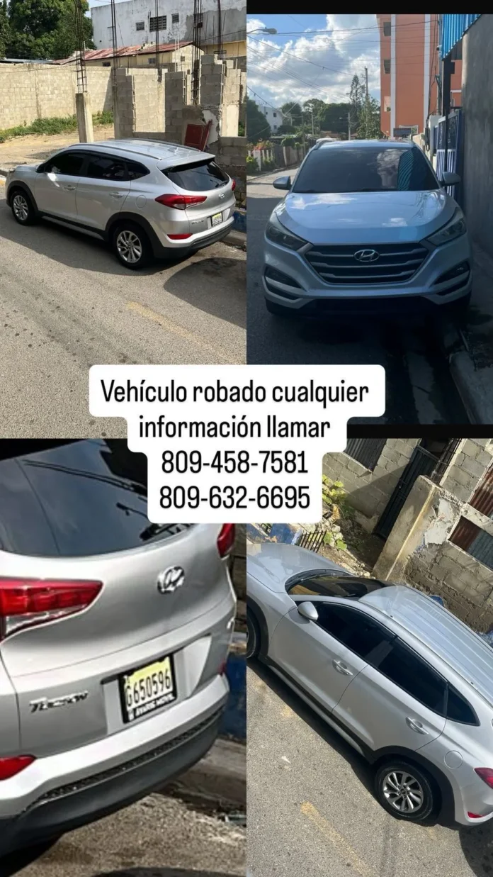 Robo de yipeta en Puñal, Santiago.
