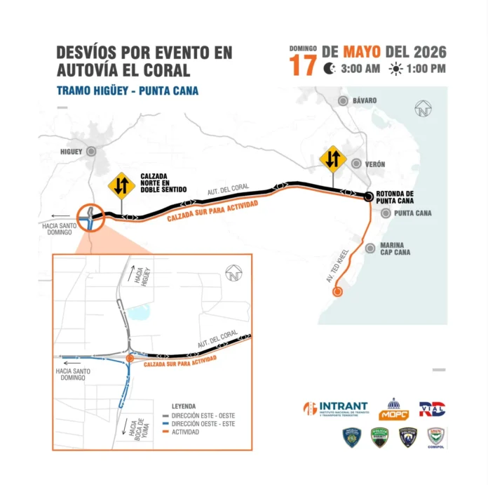 Ironman 70.3 Cap Cana bloquea accesos viales.