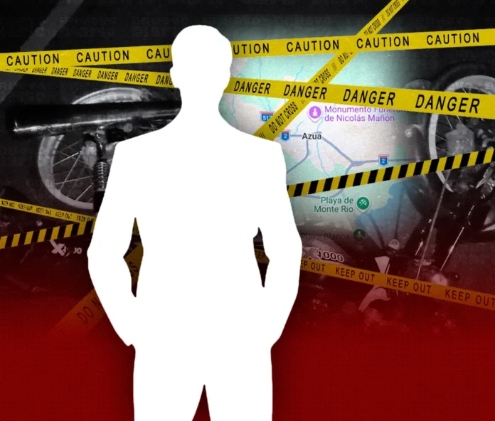 Motociclista fallecido en accidente en Azua.