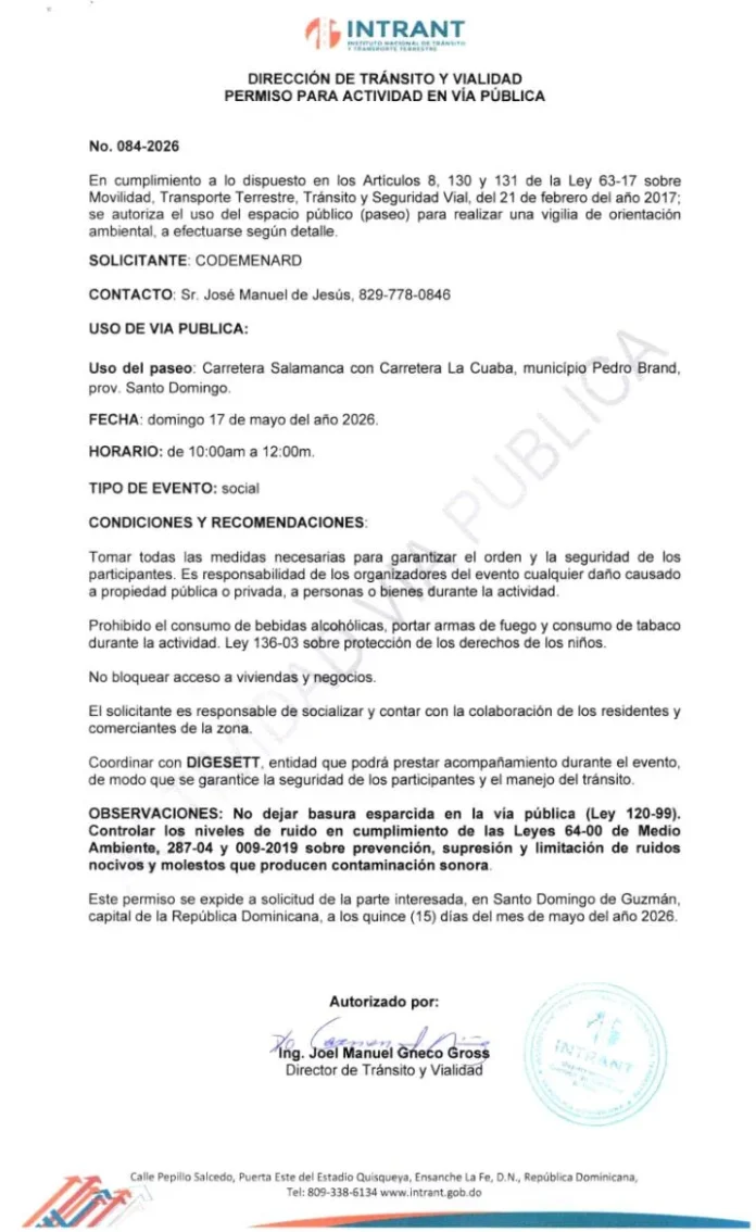 Policía dispersa manifestantes en Pedro Brand.