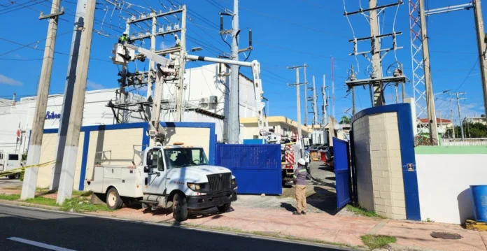 Interrupción de servicio eléctrico en la capital
