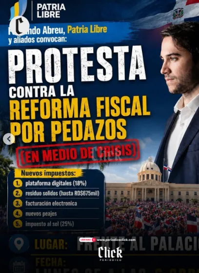 Protesta nacional contra nuevos impuestos.