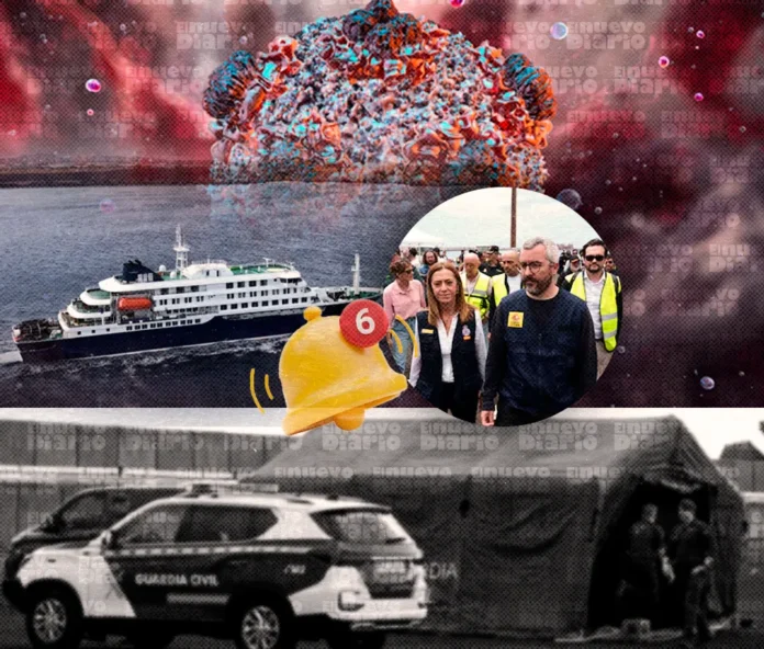 Casos de hantavirus en crucero confirmado.
