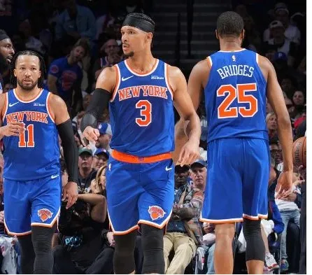 Jalen Brunson celebra victoria de los Knicks