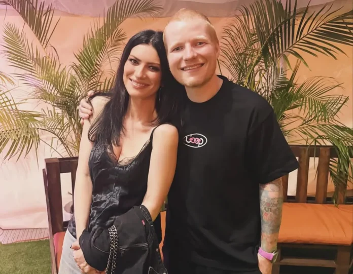 Laura Pausini en concierto de Ed Sheeran