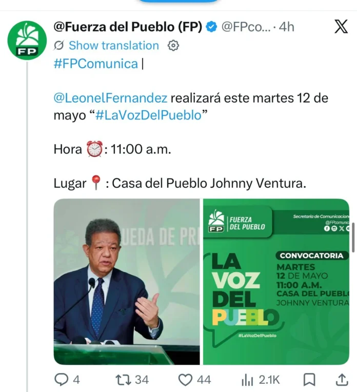 Leonel Fernández en 