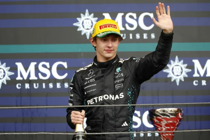 Antonelli celebra victoria en Montreal F-1