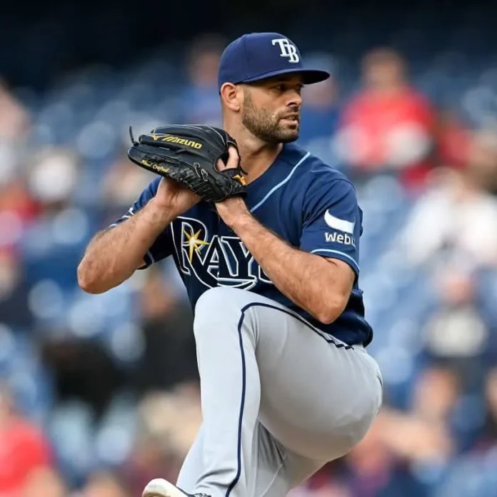 Junior Caminero celebra victoria de los Rays