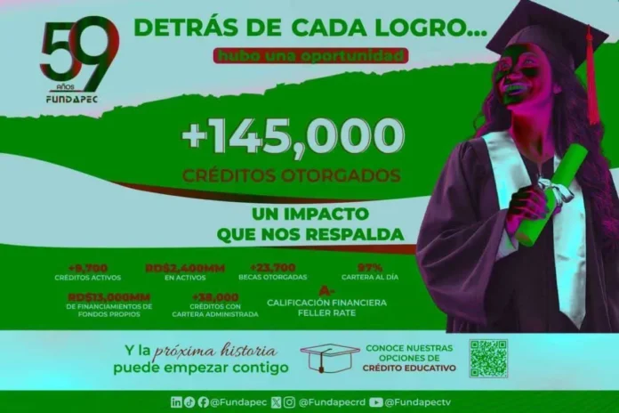 Fundapec impulsa la educación en Dominicana.