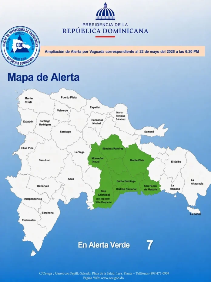 Alerta verde por lluvias en provincias.