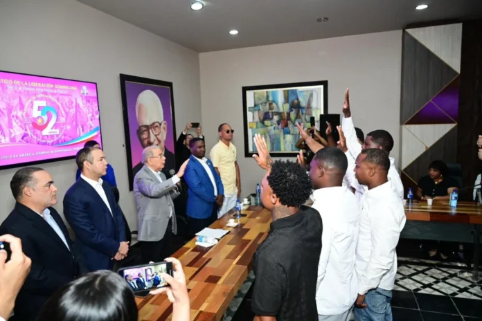 Danilo Medina en acto del PLD.
