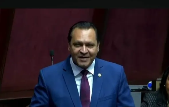 Diputado Mayobanex Martínez en EuroLat 2026.