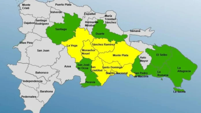 Alerta por lluvias en 14 provincias.