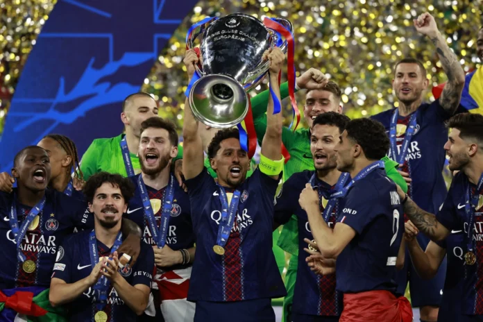 París Saint-Germain celebra su victoria en penaltis