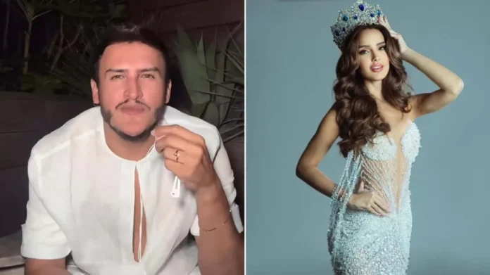 Giovanni Laguna y Miss Venezuela en Cannes.