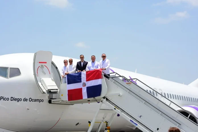 Aeronave número 16 de Arajet en Cibao.