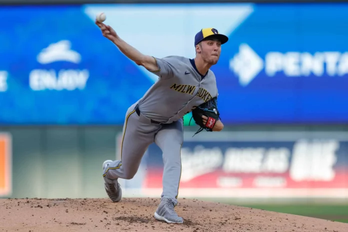 Jacob Misiorowski lanzando a 100 mph.