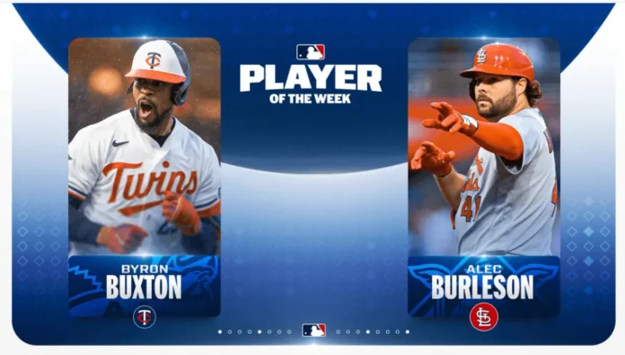 Buxton y Burleson, Jugadores de la Semana.