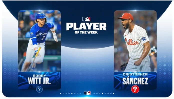 Cristopher Sánchez y Bobby Witt Jr. premiados.
