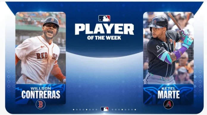 Ketel Marte y Willson Contreras, Jugadores Semana.