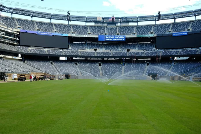 Césped natural en MetLife Stadium para Mundial