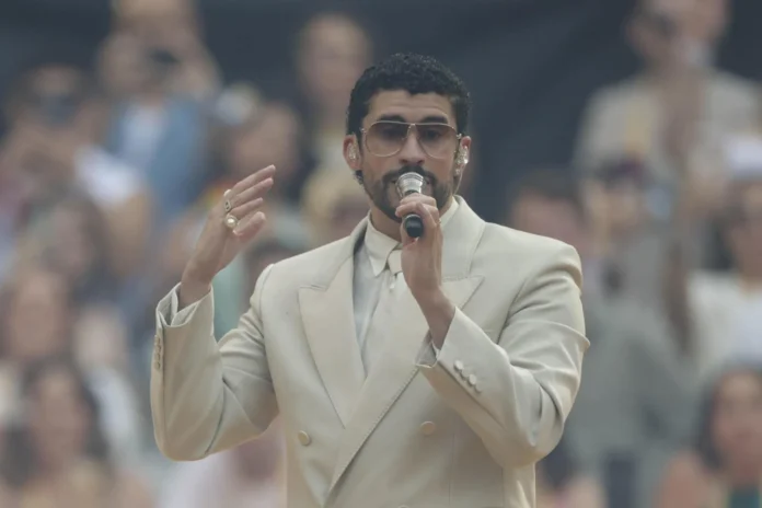 Bad Bunny en concierto en Madrid.