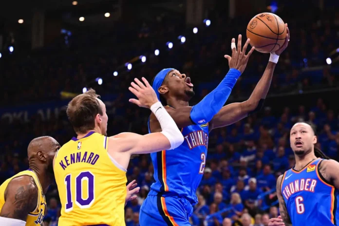 Thunder vencen a Lakers en semifinales NBA