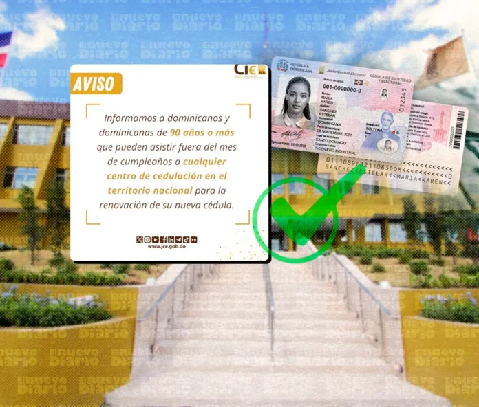 Renovación de cédula para mayores de 90