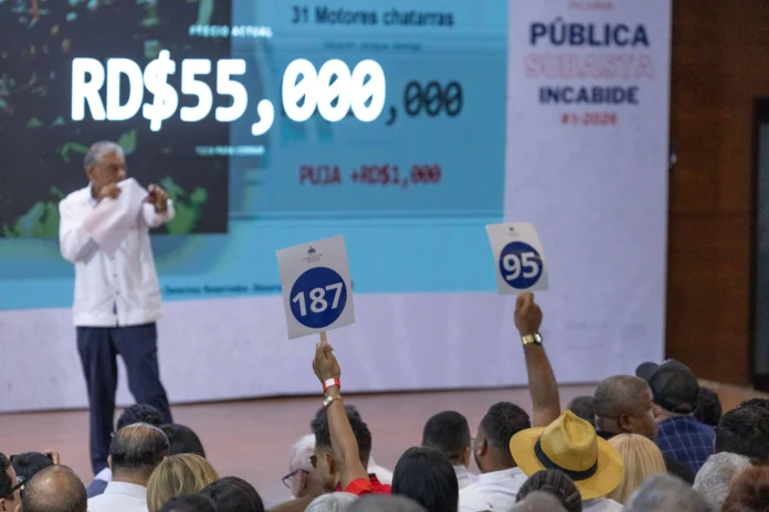 Subasta de bienes incautados en RD.