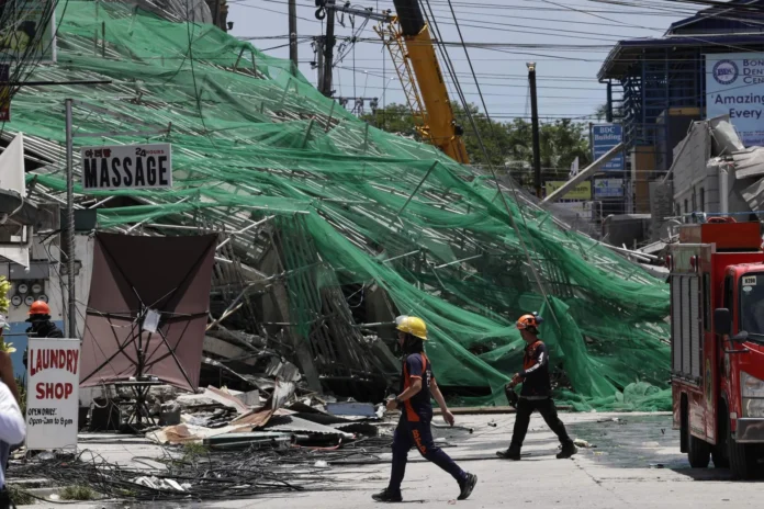 Colapso de edificio en construcción en Filipinas