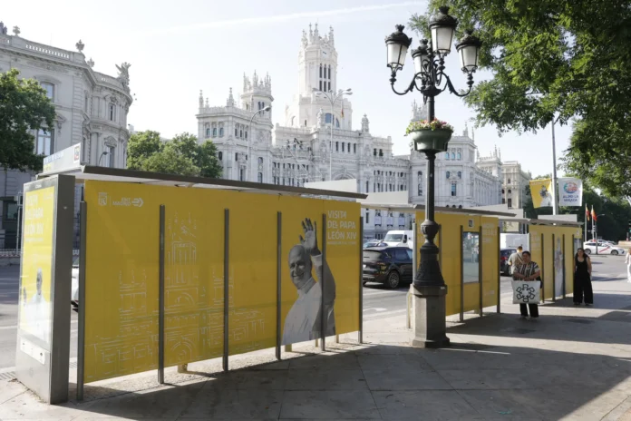 Despliegue de seguridad para visita papal.
