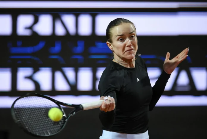 Svitolina celebra su victoria en Roma.
